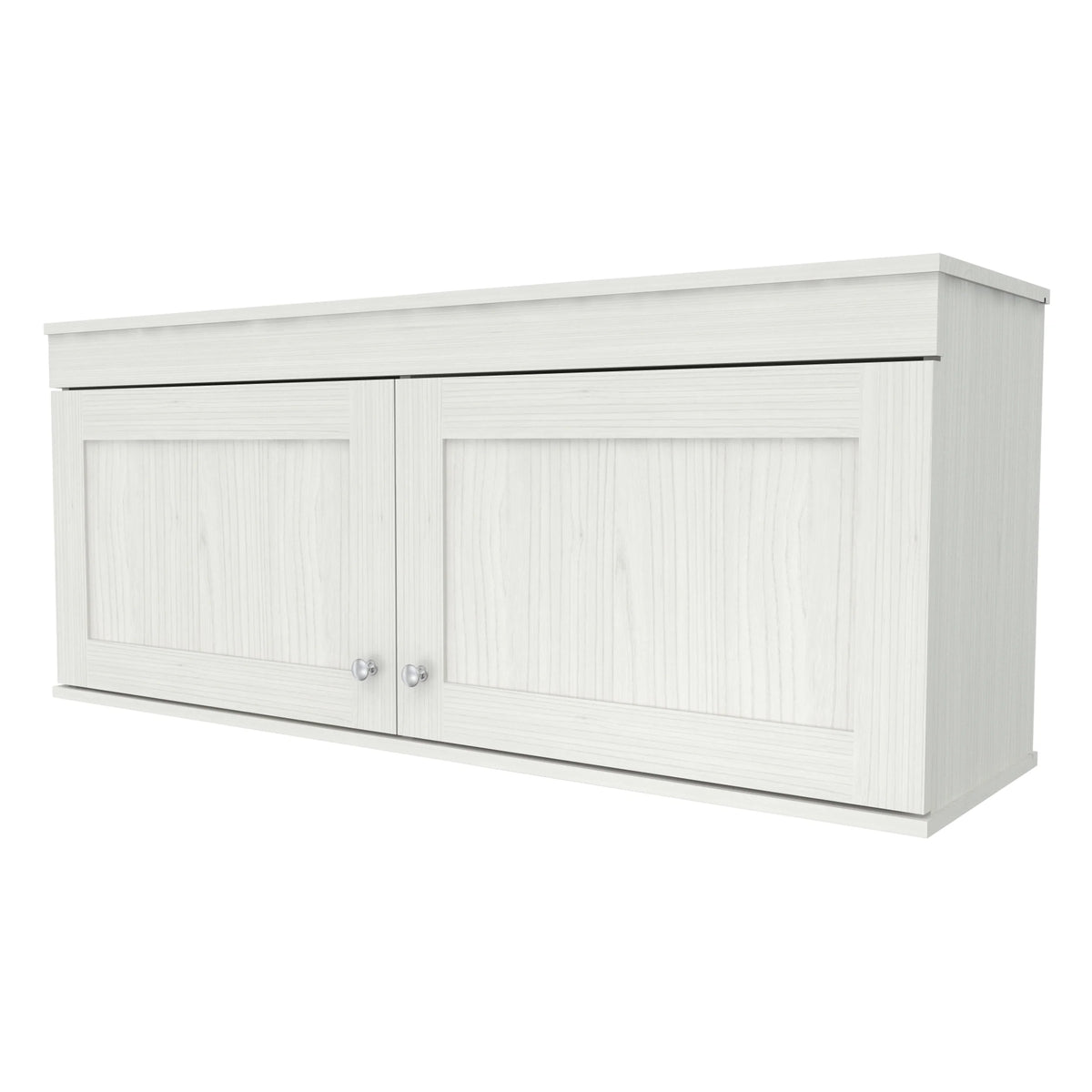Inval Shaker Wall Mounted 2-Door Laminate Kitchen Cabinet 47"W, Washed Oak