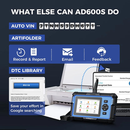 OBD2 Scanner TOPDON ArtiDiag600S Car Diagnostic Scan Tool AT/ENG/ABS/SRS Diagnoses & 8 Reset Services