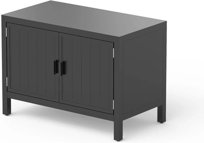 Domi Outdoor Kitchen Series 5-Piece Modular Outdoor Kitchen, Aluminum Storage Islands Sink Table, Corner Bar Cabinet Grill Storage Cabinet with Protective Cover, Outdoor Kitchen for Deck, Patio, Backy