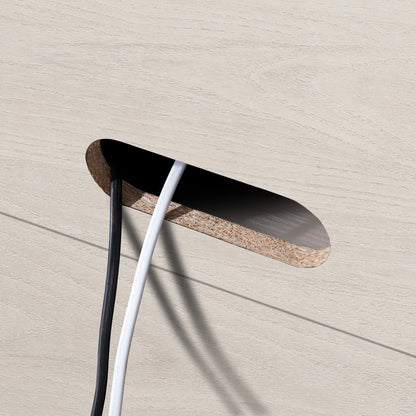 Evelyn&Zoe Hanson Rectangular TV Stand for TV's up to 75", Black Grain