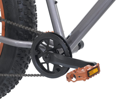 Ozark Trail Fat Tire Bike, 26" Wheels, Fits Teen & Adult Riders 5'2"-5'10", Unisex, Gray