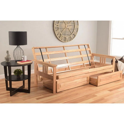 Kodiak Furniture Monterey Full Solid Wood Frame with Storage in Brown/Butternut