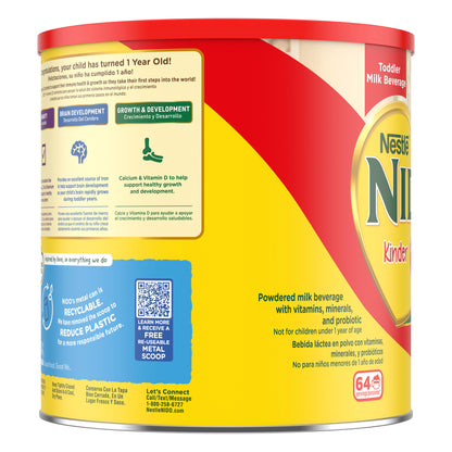 Nestle Nido Kinder 1+ Toddler Powdered Milk, 4.85 lbs