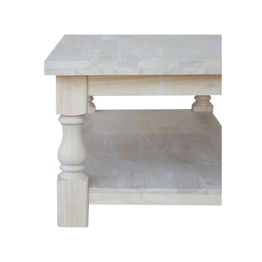 Tuscan Coffee Table  Unfinished