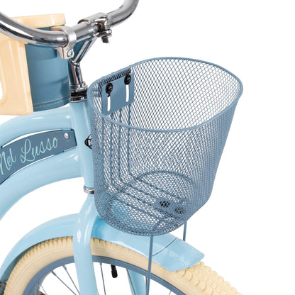 Nel Lusso Classic Cruiser Bike with Perfect Fit Frame, Women's, Light Blue, 26 Inch