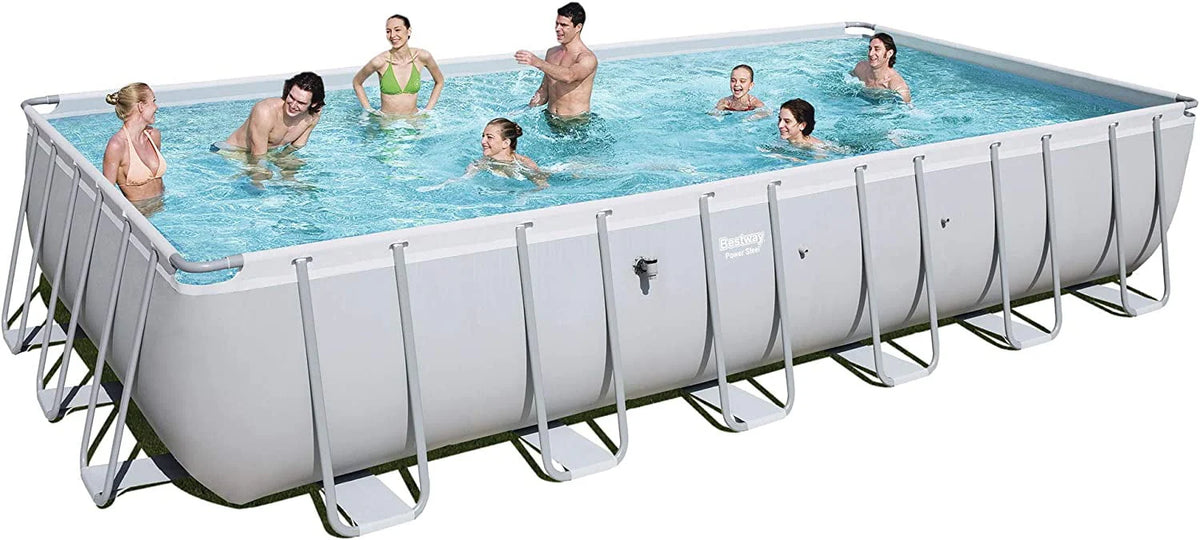 Power Steel 24ft. Rectangular Pool Set