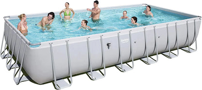 Power Steel 24ft. Rectangular Pool Set