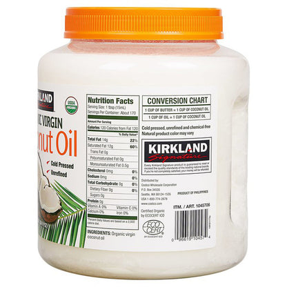 Kirkland Signature, Organic Virgin Coconut Oil, 84 fl oz