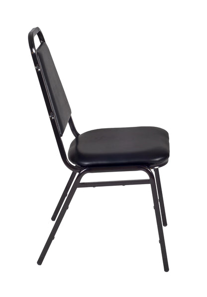 Regency Restaurant Stack Chairs,Black,PK40 8029BK40PK
