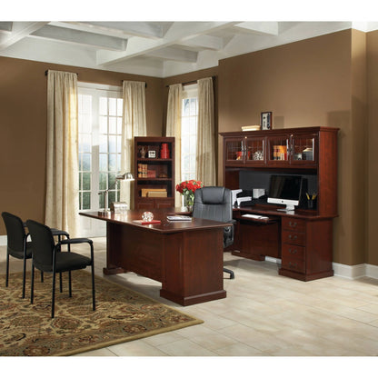 Sauder Heritage Hill 72" H 5-Shelf Bookcase, Classic Cherry Finish
