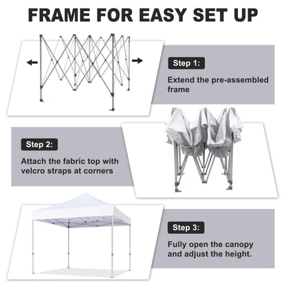 Eurmax 5x5 Pop up Canopy Outdoor Heavy Duty Tent,Ruby