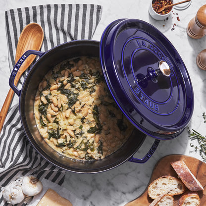 Staub Cast Iron 7-qt Round Cocotte - Grenadine