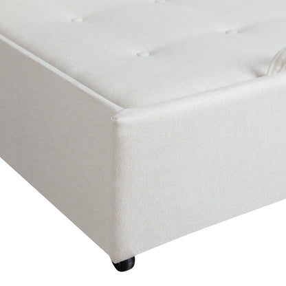 Serta Dream Convertibles Monroe Modern Polyester Convertible Queen Sofa Bed with Pillows Grey