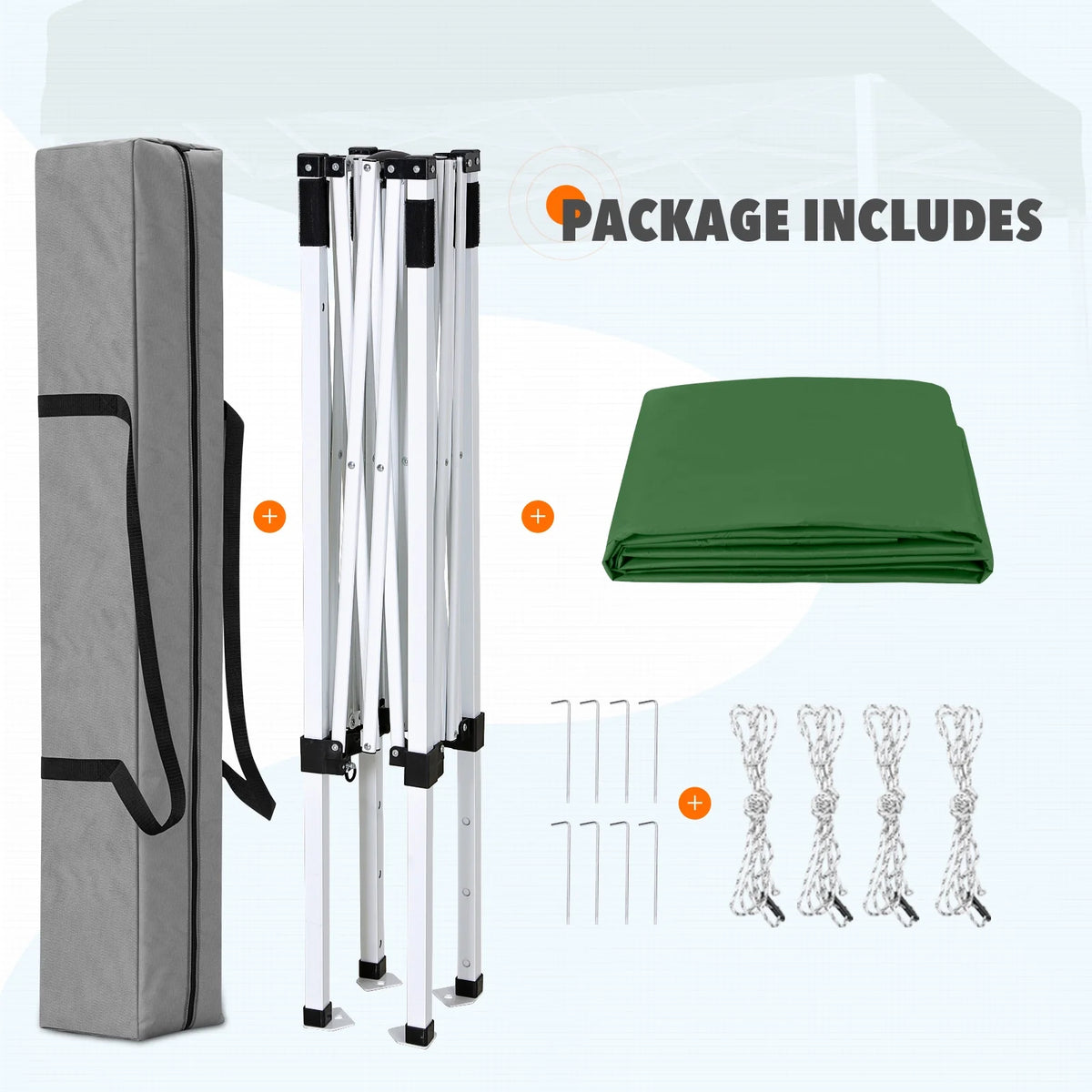 EAGLE PEAK 5x5 Pop Up Canopy Tent Instant Outdoor Canopy Easy Set-up Straight Leg Folding Shelter（Blue）