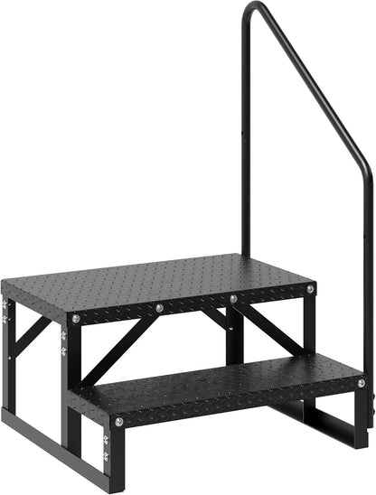 Garvee 3 Steps Anti-Slip RV Steps, 26.7 in x 47.9 in, Alloy Steel