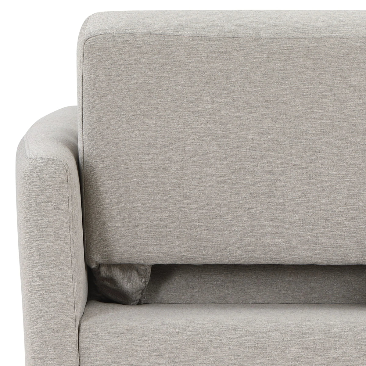 Serta Carly Scandinavian Style Convertible Chair, Ivory Fabric
