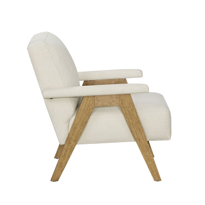 Better Homes & Gardens Ezra Accent Chair, Living Room, Cream
