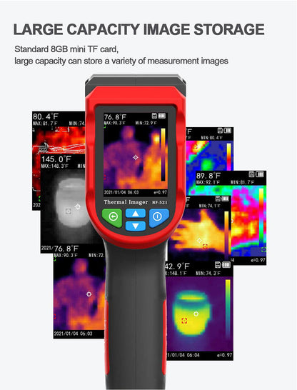 NOYAFA NF-521 Infrared Thermal Camera Industrial Thermal Imaging High Resolution Pixel Handheld Temperature Imaging Imager Used in Various Fields with 2.4 TFT LCD Display