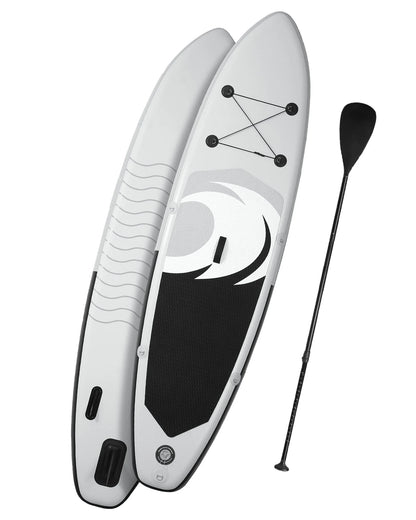 Naipo 10 in Inflatable Stand up Paddle Board 6 in Thick  SUP Paddle Board with Paddleboard Accessories Triple Action Pump Fishing Green