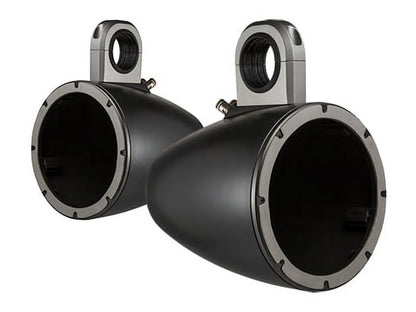 Kicker 8" Black\Charcoal Wake Tower LED Marine Speakers 1-Pair