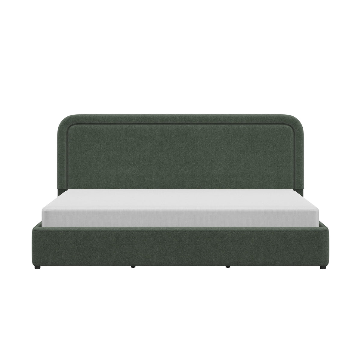 Better Homes & Gardens Juliet King Boucle Platform Bed, Ivory