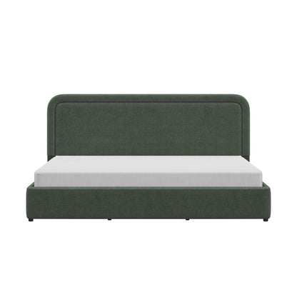 Better Homes & Gardens Juliet King Boucle Platform Bed, Ivory