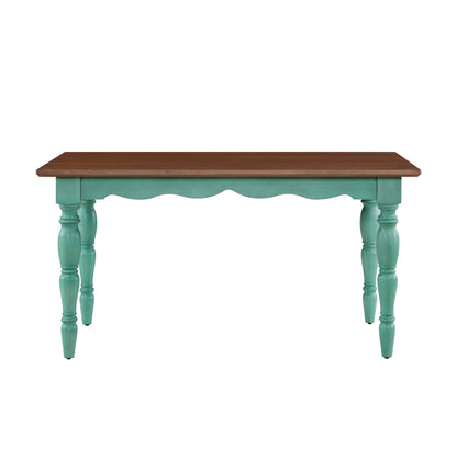 The Pioneer Woman Dining Table Made With Solid Wood Frame, Teal