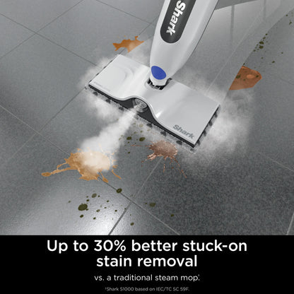 Shark SteamSpot Steam Mop with Steam Blaster for Sealed Hard Floors, XL Removable Tank, Washable Dirt Grip? Pad, 2  Modes,S2000