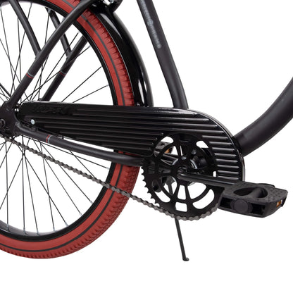 Huffy 26 Nel Lusso Men's Cruiser Bike, Matte Black