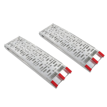 UBesGoo Pair 7.5' Aluminum Lawnmower ATV Motorcycle Truck Loading Ramp 1500lb Capacity