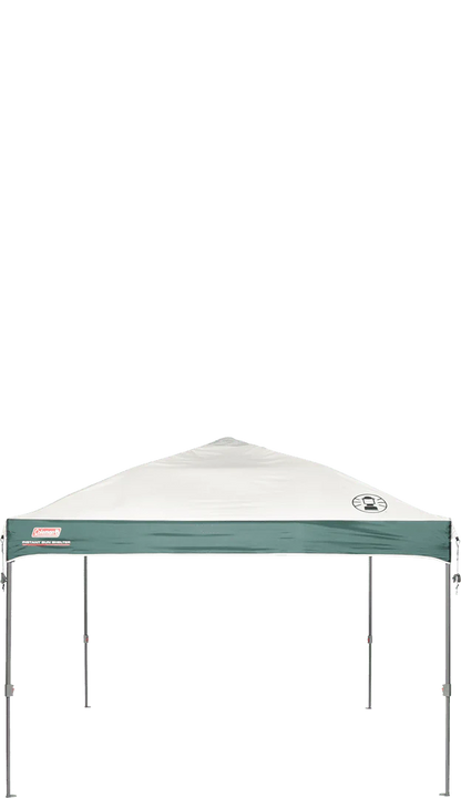 Coleman Straight Leg Instant Outdoor Canopy Shelter, 10 x 10, Tan & Black