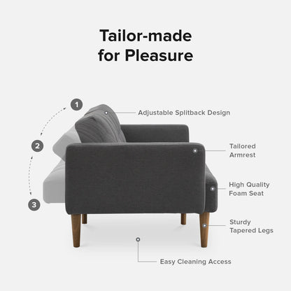 Mopio Aaron Futon Sofa Bed Old Rosa