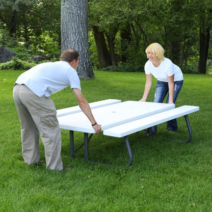 Lifetime 6 Foot Folding Picnic Table, 80215