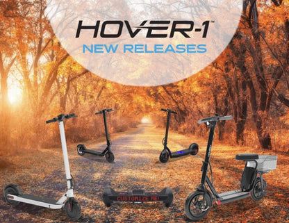 Hover-1 Evolution Hoverboard for Children, LED Headlights, 6 mph Max Speed, Midnight Blue