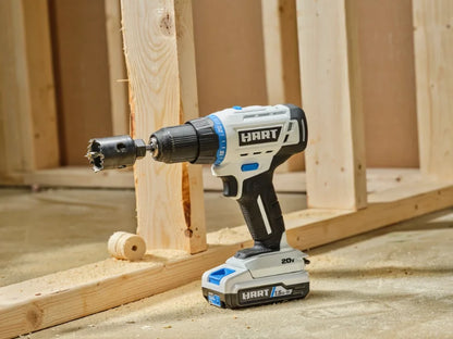 HART 20-Volt 1/2 Drill/Driver 2-Pack 4AH Battery Kit Bundle
