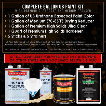 Firemist Copper Premium Gallon Kit URETHANE BASECOAT Car Auto Paint Kit