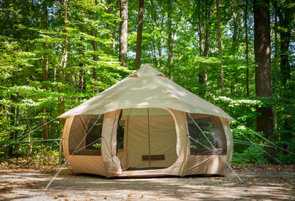 Ozark Trail Mushroom Glamping Bell Tent, with Ripstop Fabric, 6-Person