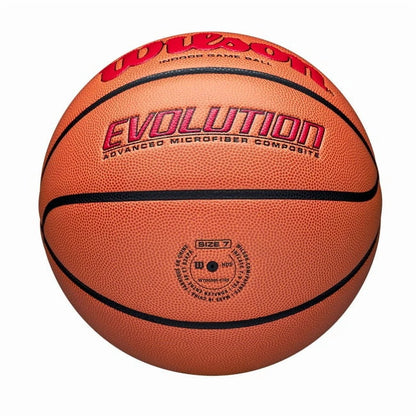 Wilson Evolution Baloncesto de Juego Interior - Negro, Talla 7 - 29,5"