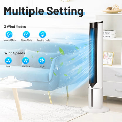 Gymax 41'' Tower Fan 3 in 1 Evaporative Air Cooler Humidifier w/ Remote Control