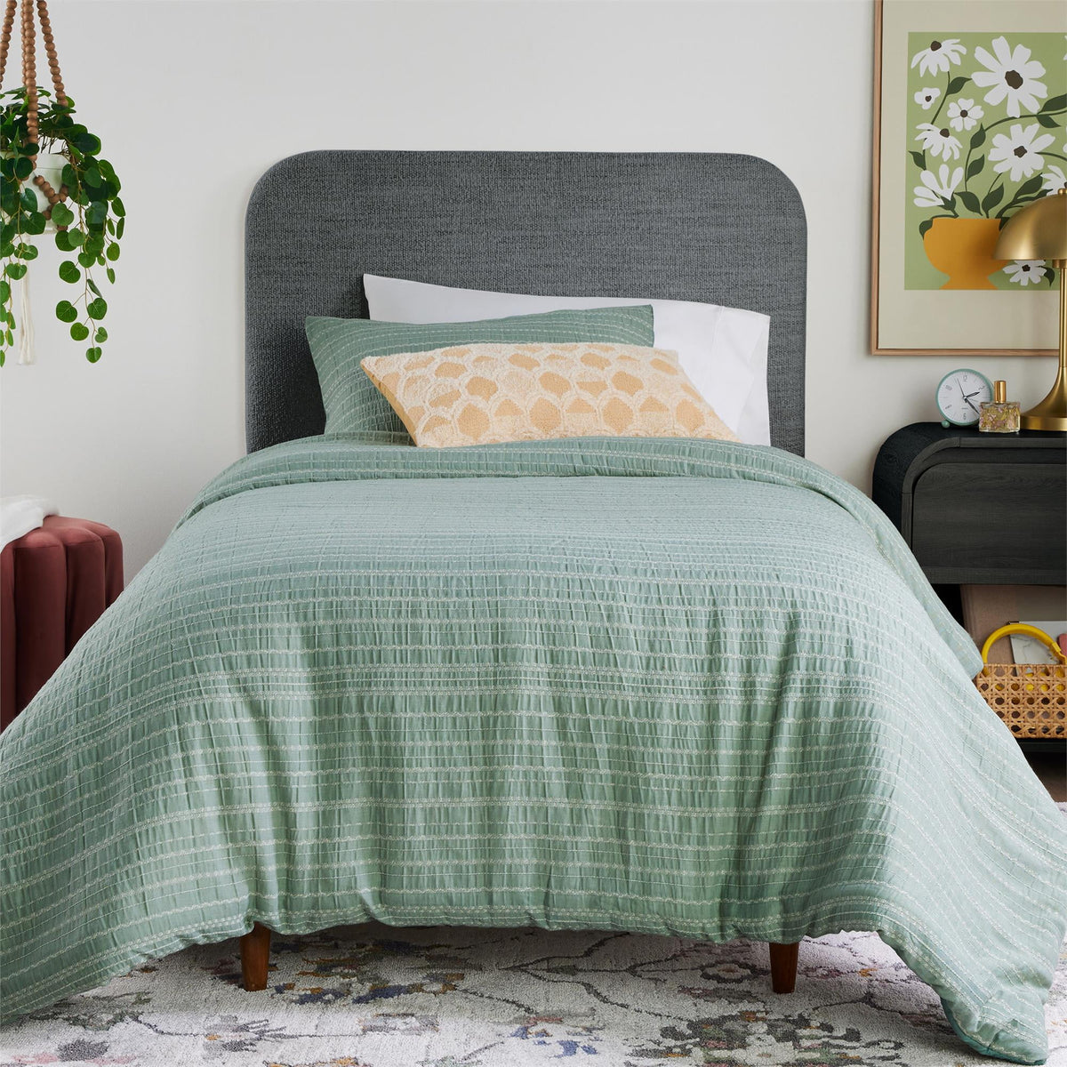 Better Homes & Gardens Juliet Full/Queen Boucle Headboard, Ivory