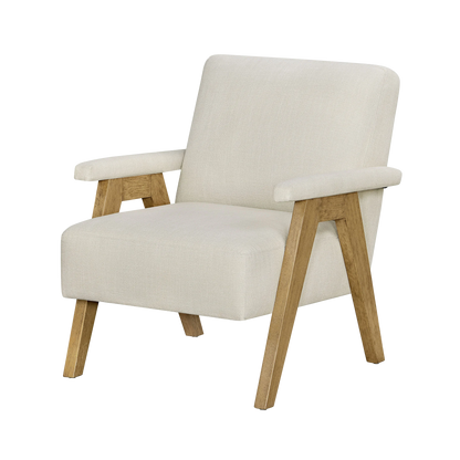 Better Homes & Gardens Ezra Accent Chair, Living Room, Cream