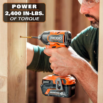 18V Brushless 2-Tool Combo Kit with 6.0 Ah and 4.0 Ah MAX Output Batteries, Charger, and Hard Case