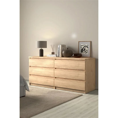 Home Square 3-Piece Set with Double Dresser and 2 Nightstands
