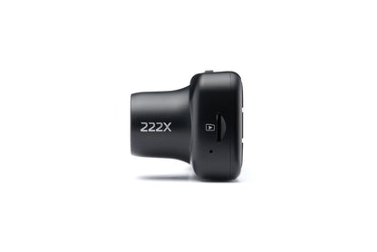 Nextbase 222X Compact Dual Dash Cam Front & Rear 2.5" HD IPS Screen, 1080p Full HD, 6 Layer Lens, Black, 0.17 lbs assembled.