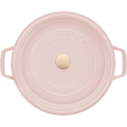 Staub Cast Iron 7-qt Round Cocotte - Grenadine