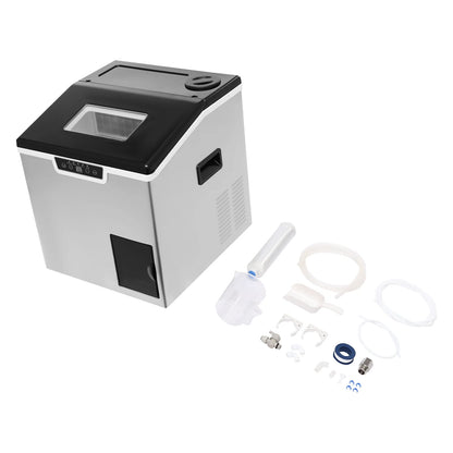 Corded Electric Ice Cube Maker, Tabletop Ice Maker, Crushed Ice and Ice Cube Maker ZBS-20 with LCD Display