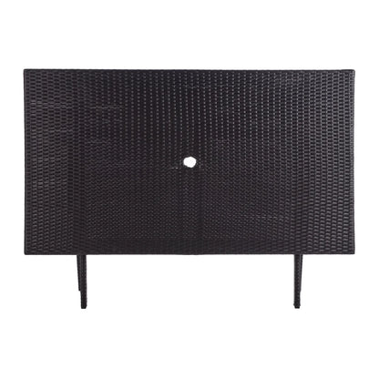 SAFAVIEH Outdoor Collection Akita Folding Table Black
