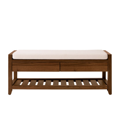 Better Homes & Gardens Reading 45" Bench, Walnut Finish