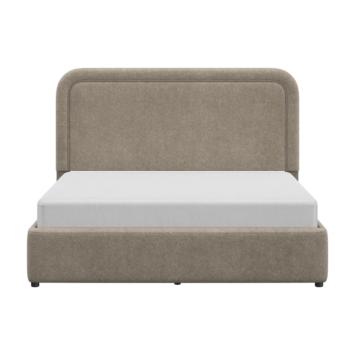 Better Homes & Gardens Juliet King Boucle Platform Bed, Ivory