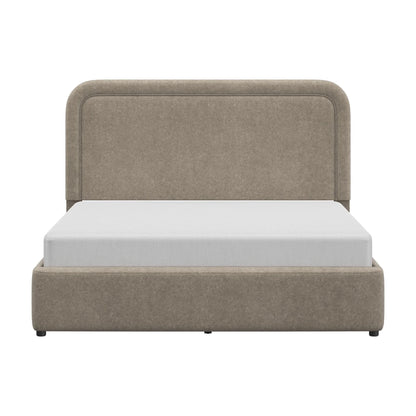 Better Homes & Gardens Juliet King Boucle Platform Bed, Ivory